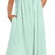 Ekouaer Women's Nightgowns Long Sleeveless Night gown with Pockets Soft Ladies Nightdress