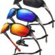 3 Pack Polarized Sports Sunglasses for Men, Mens Sunglasses Wrap Around UV400 Protection for Cycling Fishing Driving