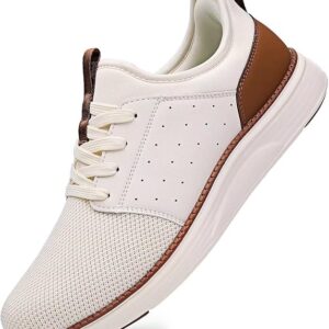 Men Casual Dress Shoes Hands Free Slip On Laceless Fashion Sneakers Lightweight Breathable Walking Shoes Gym Tennis Athletic