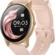 AGPTEK Smart Watch for Women, 5ATM Waterproof Smartwatch for Android and iOS Phones, Fitness Tracker Watch with 100+ Sports Modes, Heart Rate Monitor Pedometer Sleep Monitor, Pink