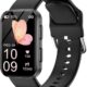 MorePro Health Fitness Tracker with Blood oxy-gen Monitor and 24/7 Heart Rate and Blood Pressure, Sleep Monitor, 120+ Sport Modes Waterproof Fitness Watch for Women Men Android iOS, Black