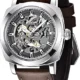 Benyar Automatic Watches for Men | Skeleton Mechanical Leather Strap Mens Watch | 45mm Dial | 30M Waterproof | Men's Stylish Gift