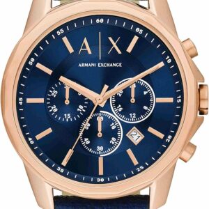 A|X Armani Exchange Chronograph Dress Watch for Men with Stainless Steel, Silicone or Leather Band