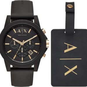 AX Armani Exchange Chronograph Watch for Men with Leather, Stainless Steel or Silicone Band