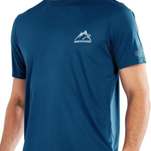 NORTHYARD Men's UPF 50+ Sun Protection Shirts Swim SPF UV Quick Dry Short Sleeve T-Shirts for Athletic Fishing Rash Guard