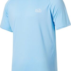 Willit Men's Rashguard Swim Shirt Short Sleeve UPF 50+ Sun Protection Shirt SPF Quick Dry Water Shirt