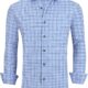 Alex Vando Mens Button Down Shirts Wrinkle Free 4-Way Stretch Print Business Casual Shirt