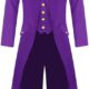 Runcati Mens Steampunk Victorian Jacket Gothic Tailcoat Costume Vintage Tuxedo Viking Renaissance Pirate Halloween Coats